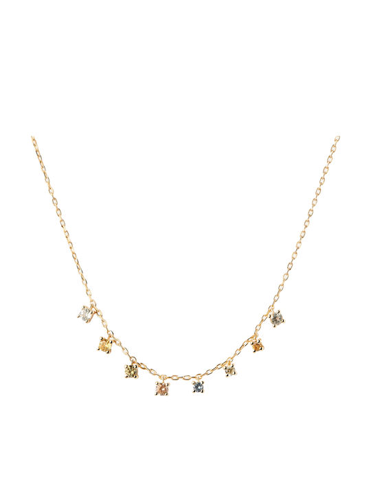 P D Paola from Gold Plated Silver with Zircon
