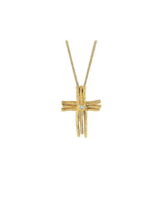 VRjewels Women's Gold Cross 14K