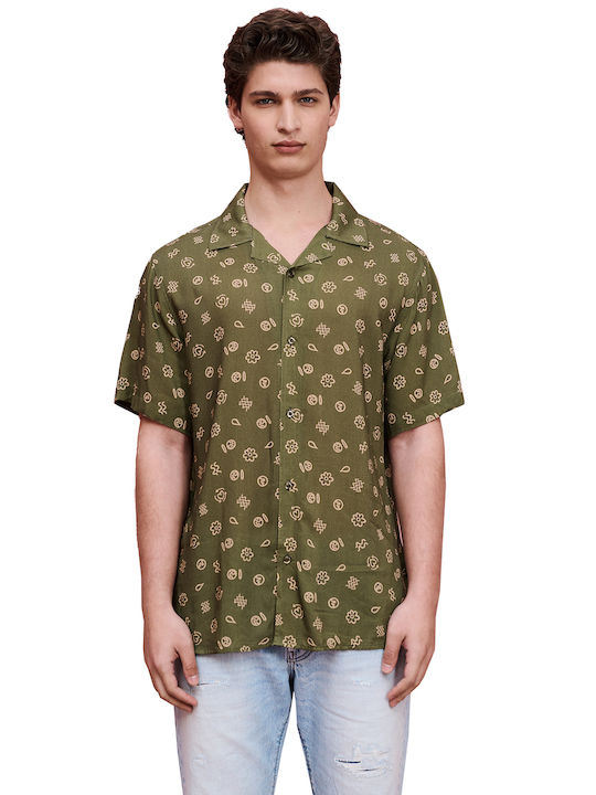 Staff Men's Shirt Short Sleeve Green