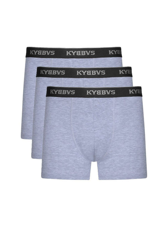 Kybbvs Ανδρικά Μποξεράκια Γκρι 3Pack