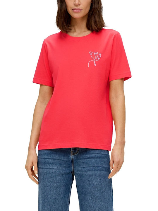 S.Oliver Damen T-Shirt Rosa
