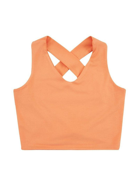 Chief Kinder-Crop-Top Ärmellos Orange