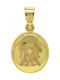 Pandantiv Zodiac Gold Zodiac Gold 14k Gemeni Fecioară Maria cu două fețe