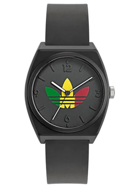 adidas Project Two Women's Watch with Black Rubber Strap