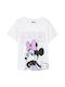 Minnie Mouse Kids Blouse Short Sleeve White