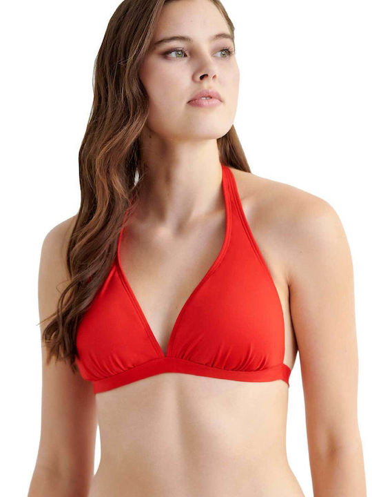 Blu4u Triangle Bikini Top Red