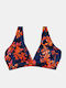 Damen Badeanzug Crop Top Rock Club Orchidee Bikini Wickel Plus Größe Lycra