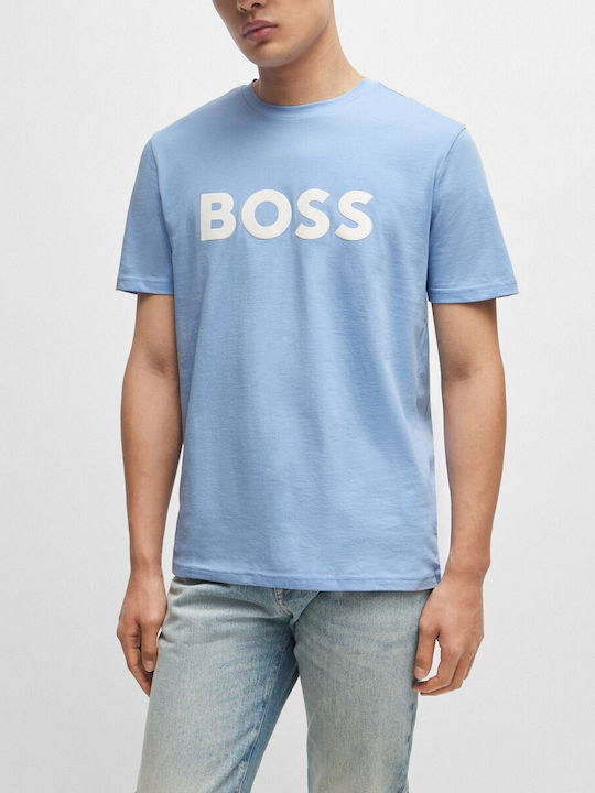 Hugo Boss Bluza Bărbătească Albastru deschis