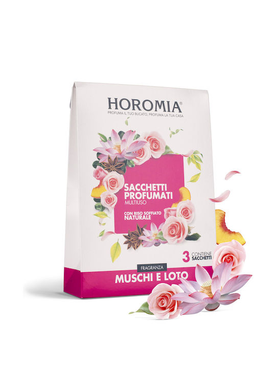 Horomia Αρωματικό Ντουλάπας Moss and Lotus με Άρωμα Τριαντάφυλλο SC-HK-118 3τμχ