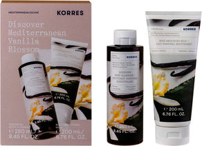 Korres Άνθη Βανίλιας Skin Care Set for Cleaning Body Cleaning & Moisturizing with Bubble Bath & Body Cream