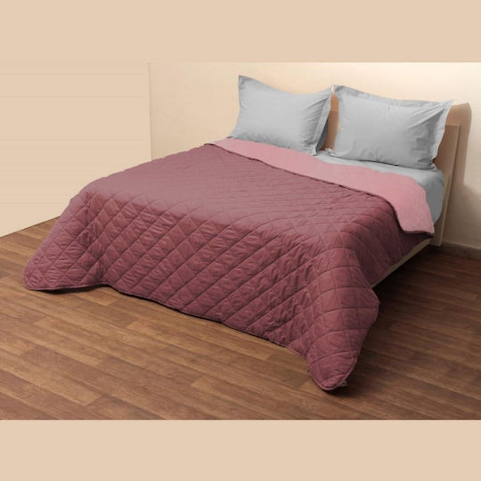 Coverlet Single Embossing Floral Sapio Apple/pink 160x220cm