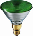 Philips Λάμπα LED για Ντουί E27 και Σχήμα PAR38 Πράσινο