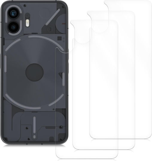 Kwmobile Protective Film Back Side Back Protective Film Nothing Phone 2 3 Pieces Transparent Kwm0000204a002c