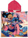 Disney Lilo & Stitch Παιδικό Πόντσο Θαλάσσης Ροζ