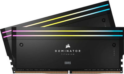 Corsair Dominator Titanium RGB 96GB DDR5 RAM με 2 Modules (2x48GB) και Ταχύτητα 6400 για Desktop