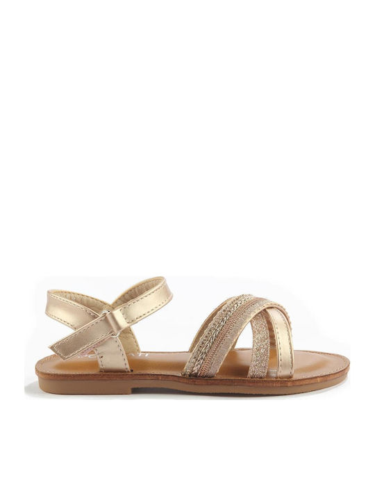 Fshoes Детски Златни сандали