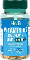 Holland & Barrett Vitamin B2 Βιταμίνη 100mg 120 ταμπλέτες