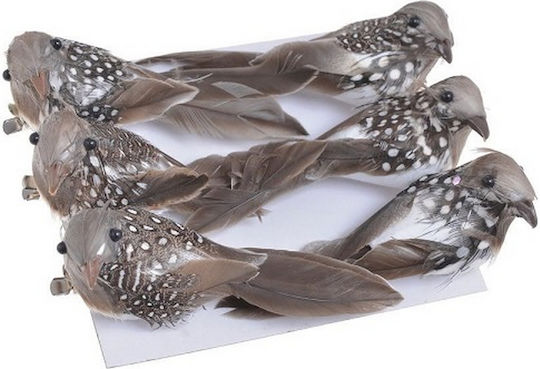 Decorative Animal for DIY Crafts Gray 6pcs
