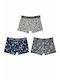 Uomo Herren Boxershorts Colorful 3Packung