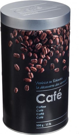 5Five Βάζο για Καφέ με Καπάκι Μεταλλικό Καφέ 11x10.8x19cm