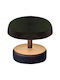 Zambelis Lights Table Lamp LED with Black Shade and Base