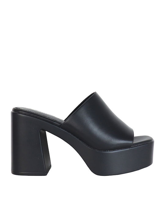Migato Leder Mules mit Chunky Hoch Absatz in Sc...