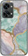 Marble Collection Pastel Umschlag Rückseite Silikon 1.5mm Mehrfarbig (OnePlus Nord 2T)