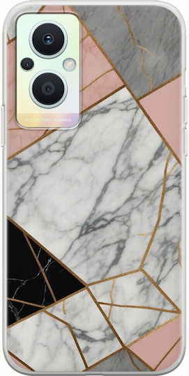 The Marble Collection - Modern Back Cover Silicone 1.5mm Multicolour (Oppo Reno7 Lite)
