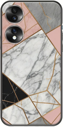 The Marble Collection - Modern Back Cover Silicon 1.5mm Multicolor (Honor 70)