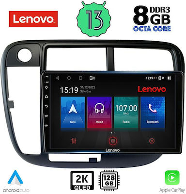 Lenovo Ηχοσύστημα Αυτοκινήτου 2DIN με Clima (Bluetooth/USB/AUX/WiFi/GPS/Apple-Carplay/Android-Auto) με Οθόνη Αφής 9"