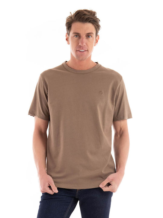 Dstrezzed Men's Short Sleeve T-shirt Dark Beige