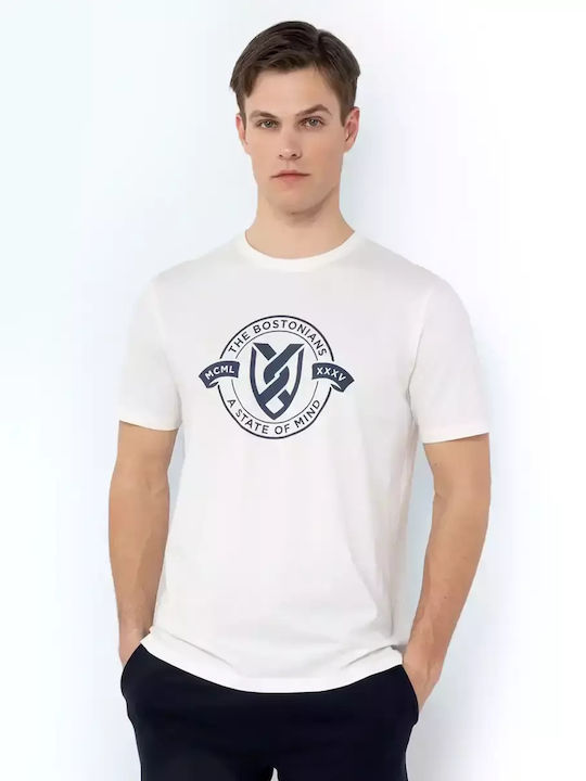 The Bostonians Herren T-Shirt Kurzarm White