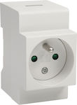 Kanlux Socket Panel Push Button Socket Switch 16A