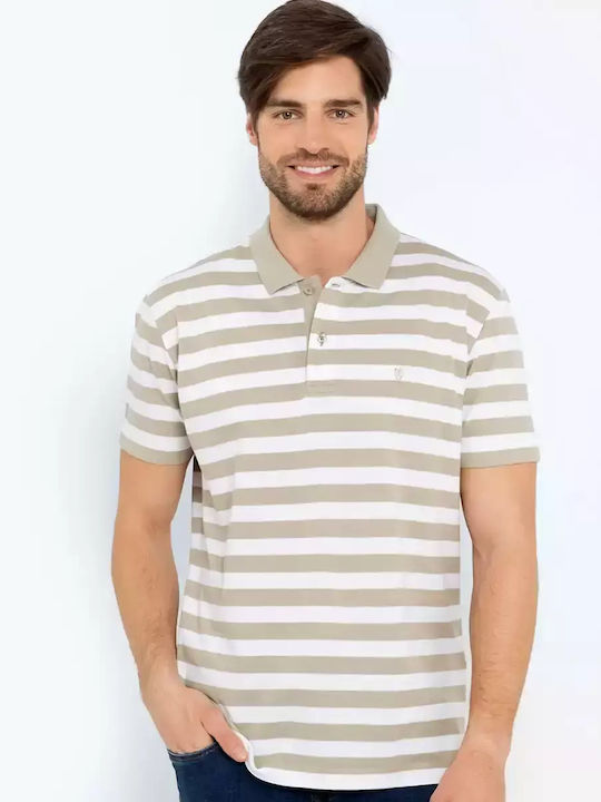 The Bostonians Men's Short Sleeve Blouse Polo beige