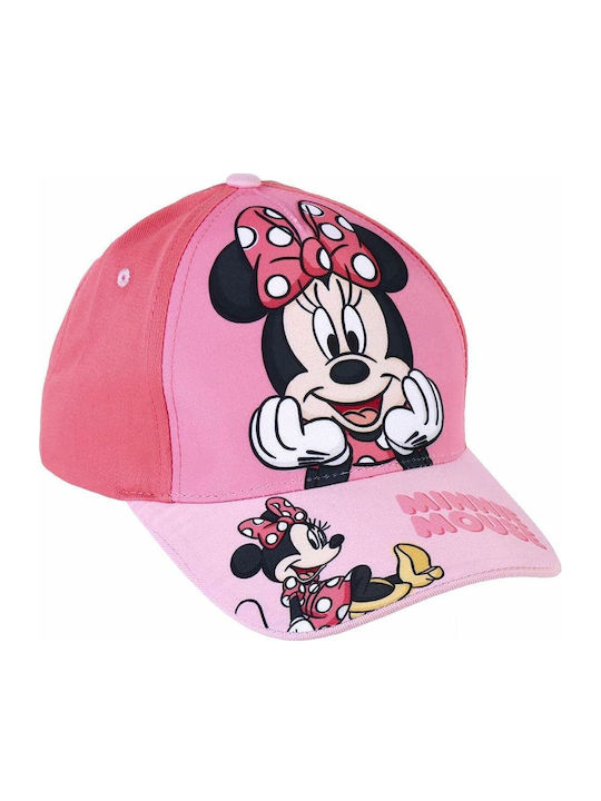 Minnie Mouse Kinderhut Jockey Stoff Rosa