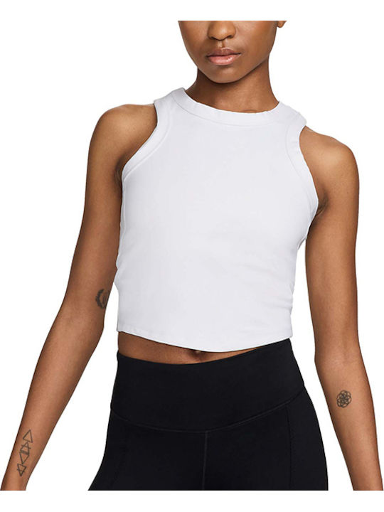 Nike One Γυναικείο Αθλητικό Crop Top Αμάνικο Dr...