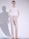Matis Fashion Γυναικείο Crop Top Κοντομάνικο Λευκό