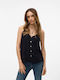 Vero Moda Women's Blouse with Straps Black