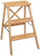 Aria Trade Step Ladder Wooden 3 Steps