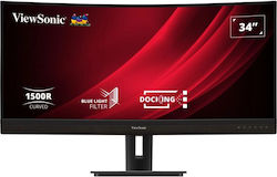 Viewsonic VG3456C Ultrawide VA Curved Monitor 34.1" QHD 3440x1440 with Response Time 5ms GTG