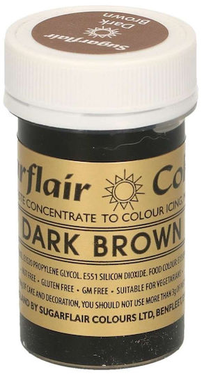 Sugarflair Lebensmittelfarbe Braun 1Stück 25gr