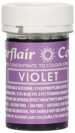 Sugarflair Colorant pentru Cofetărie în Pastă Violet 1buc 25gr