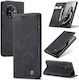 Oneplus 11 Caseme 013 Multifunktionale Horizontal Flip Leder Handytasche Schwarz