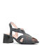 Leder Sandalen Anatomisch Schwarz