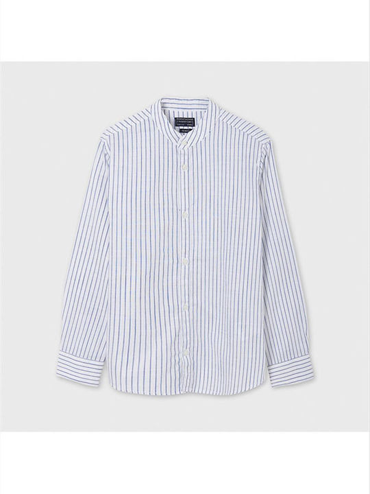 Mayoral Kids Striped Shirt Blue