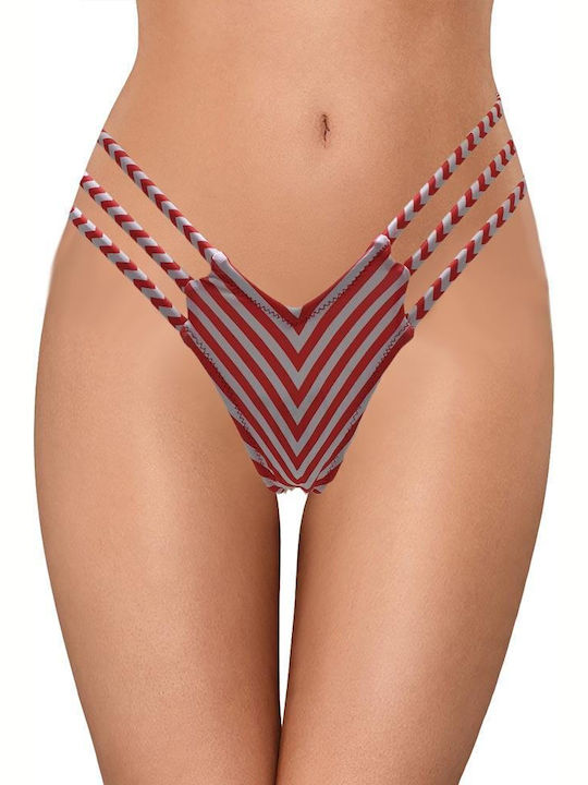 Gorsenia Bikini Șir de caractere Red