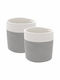 vidaXL Storage Basket Fabric Gray 28x28x28cm 2pcs