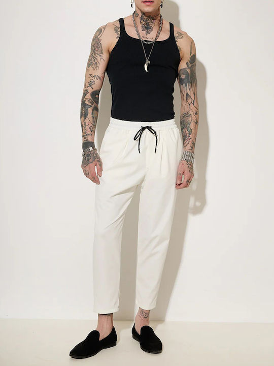 Stefan Fashion Herrenhose White