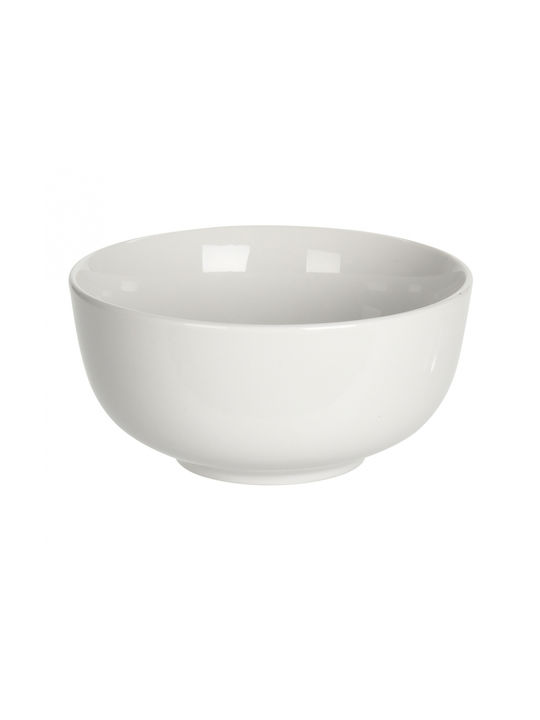 Siaki Collection Servierschüssel Rund aus Porzellan Weiß mit Durchmesser 15cm