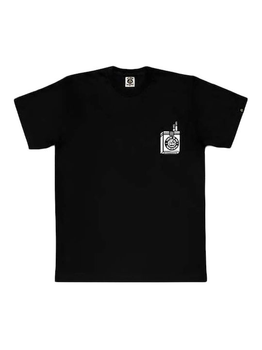 The Dudes Dudes Too Short Smokes T-shirt Bărbătesc cu Mânecă Scurtă Black